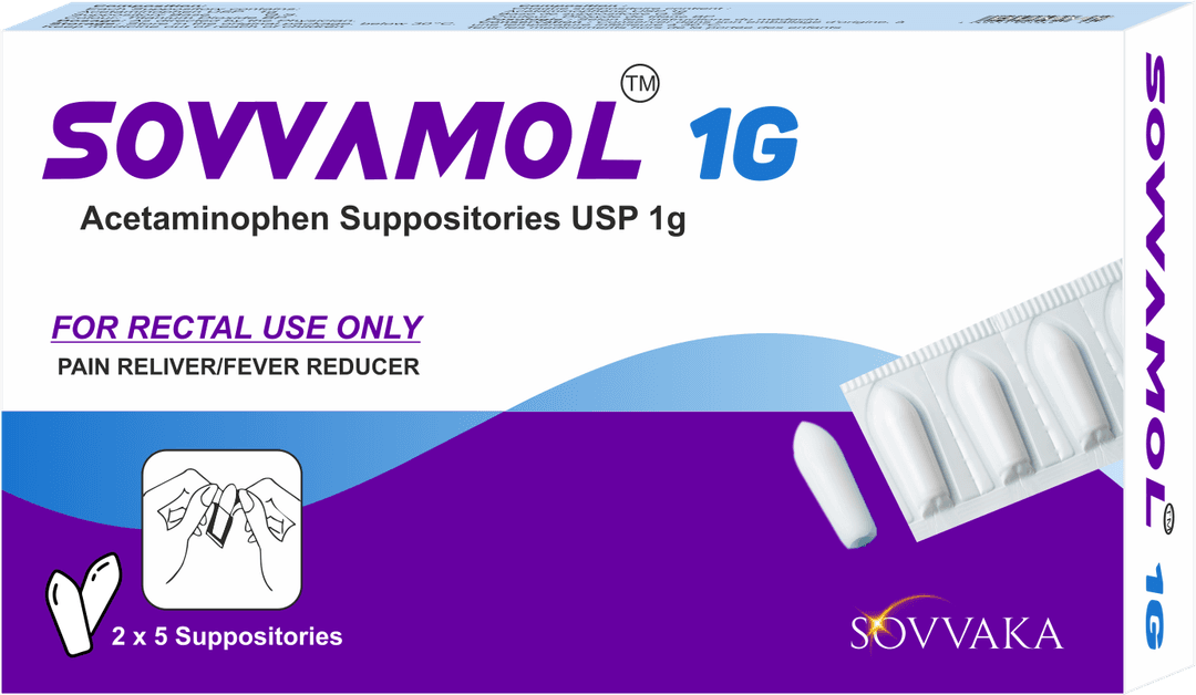 SOVVAMOL 1g Suppositories